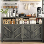 knoworld Buffet Sideboard with Storage Farmhouse with 4 Doors, Dining Room - Image 7