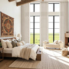 Boho Linen Curtains 132 Inch Length - Image 6