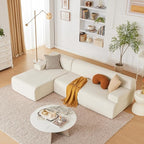 Weture 107" Modular Sectional Cloud Couch, Boneless couches Sponge sectionals - Image 8