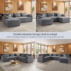 Belffin Large Modular Sectional Sofa - Image 8