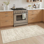 Soalmost Runner Rug 2x5 Washable Non-Slip Kitchen Entry Runners Beige | Soft - Image 3