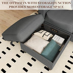 JAMFLY Convertible L-Shaped Sectional Sofa - Image 4