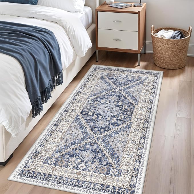2x4 Rug Runners for Hallways Non Slip, Nursery Room, Soft Runner Rug, Stain - Image 3
