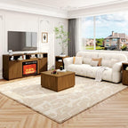 4-Piece Fluted Living Room Set Includes 31.5" Fluted Lift Top Coffee Table - Image 2