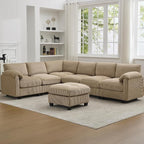 114'' V-Shaped Sectional Cloud Couch by HATPPTO