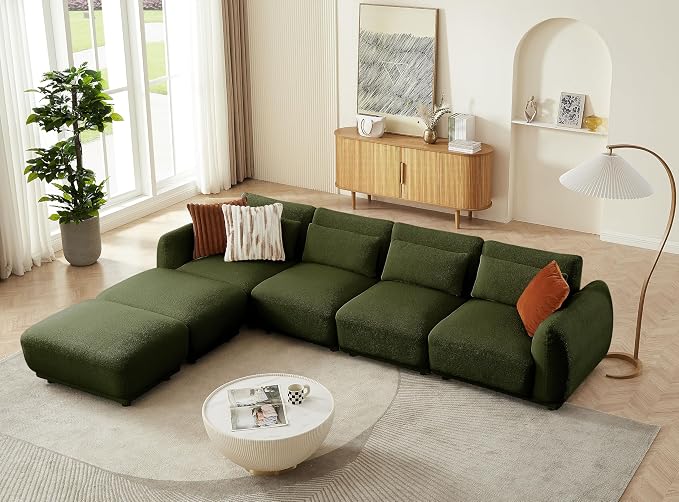 U Shaped Cloud Sectional, Convertible L Shaped Couch - Image 5