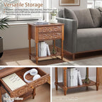 Nightstand, Farmhouse Bedside Table - Image 7