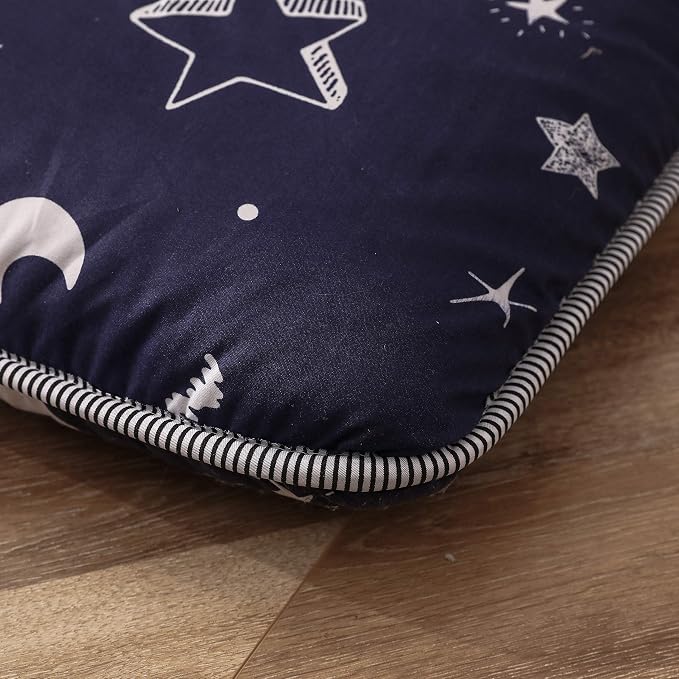 MAXYOYO Navy Star Futon Mattress Japanese Floor Mattress Tatami Floor Mat - Image 6