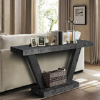 60" Wood Console Table for Entryway Bench - Image 3