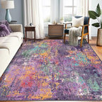 RELEANY Washable 7'x9' Abstract Area Rug by RELEANY