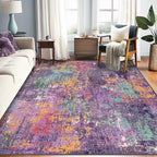 RELEANY Washable 6'x8' Abstract Area Rug by RELEANY
