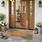 Lahome Modern Rainbow Easy Jute 3x5 Patio Rug, Washable Rugs - Image 2