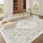 8x12 Area Rugs for Living Room, Large Washable Rug, Dining Room, Low Pile - Image 4