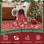 2x5 Christmas Runner Rug for Kitchen, Snowflake Rugs for Bathroom, Washable - Image 8