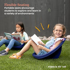 ECR4Kids Plastic Leaf Scoop Floor Rocker Seat, Classroom Furniture - Image 4