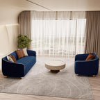 2-Piece Luxury Velvet Sofa Set for Living Room, Elegant Design Couch Set - Image 5