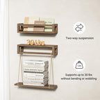 TidyCorner Upgraded Thick Floating Shelves, Solid Wood Bookshelf - Image 5