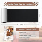 KING MOUNTAIN Leather Repair Patch, 4 x 63 Inches self Adhesive Leather Repair - Image 4