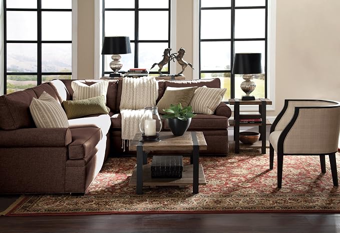 Modesto 27-Inch Square Coffee Table – Solid Wood and Metal Accent Industrial - Image 4