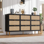 GarveeHome Rattan 9 Drawer Dressers - Image 3