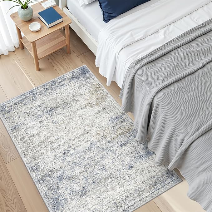 2x3 Rug Non Slip, Small Washable Entryway Rug, Runner - Image 4