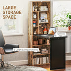 HOMCOM Foldable Convertible Writing Table, Wall Mounted Space-Saving Computer - Image 5
