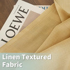 Light Filtering Faux Linen Curtains - Image 8