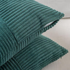 Fancy Homi Set of 2 Teal Boho Long Lumbar Body Decorative Throw Pillow Cover - Image 4