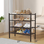 ROMGUAR CRAFT 4 Tier Bamboo Shoe Rack - Image 3