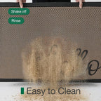LUMI Outside Welcome Door Mat 36x59, Non-Slip Durable Rubber Easy Clean | Hello - Image 4