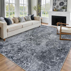 Aelenmu 8x10 Area Rugs for Living Room Washable Bedroom Dining Room Black | - Image 3