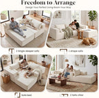 106" Cloud Sectional Boneless Couches - Image 4