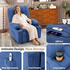 Rocker Recliner Chair with Massage and Heat, Nursery Rocking Chairs - Image 8