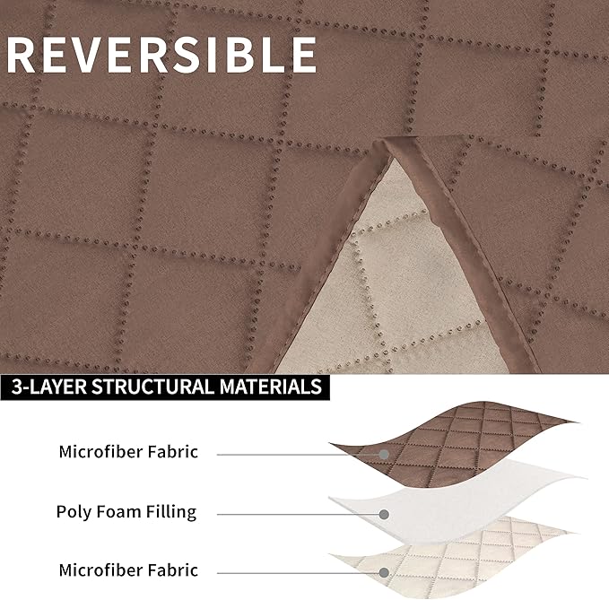 Easy-Going Loveseat Recliner Cover, Reversible Couch Cover - Image 5
