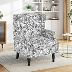 Pia Ricco High Back Floral Accent Chair by PiaRicco