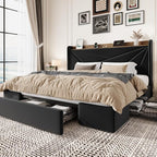 SHA CERLIN King Size Bed Frame by SHACERLIN