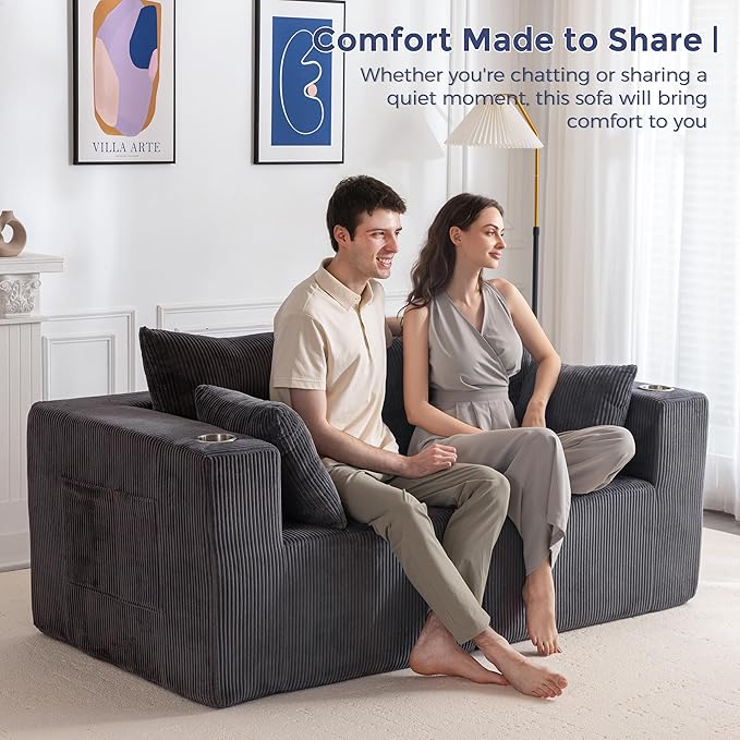 MAXYOYO Modular Sectional Sofa Couch, Loveseat Boneless Cloud Couch - Image 3