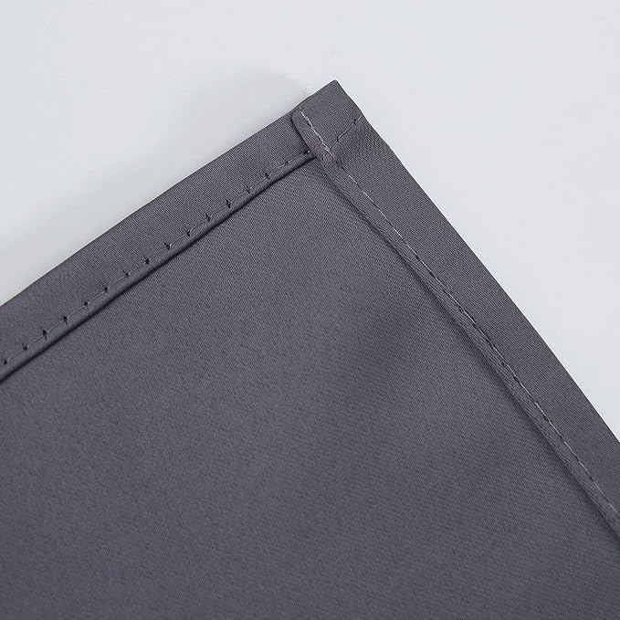 Grey Blackout Curtains for Bedroom Room Darkening Curtains/38 x 54 Inch Long - Image 8