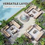 Aoxun Patio Furniture Sets, 15-Piece Outdoor Patio Furniture - Image 8