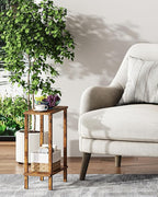 TUTOTAK Small Side Table, Narrow End Table, Skinny Sofa Table, Slim Nightstand - Image 7