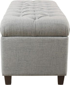 Homepop Home Decor Tufted Ainsley Button Storage Ottoman Bench - Image 12
