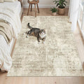 Soalmost Abstract 4x6 Area Rug Washable Rugs by Soalmost