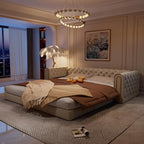 90.6'' Velvet Folding Floor Sofa Bed - Image 9