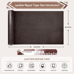 KING MOUNTAIN Leather Repair Patch, 16 x 60 Inches self Adhesive Leather Repair - Image 4