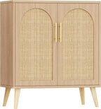 15.7"D Rattan Buffet Sideboard Cabinet by Keehusux