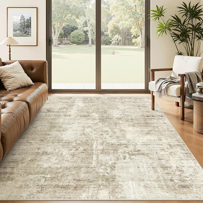 Soalmost Abstract Rug 5x8 Washable Area Rugs by Soalmost