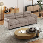 HAOMARKETS Corduroy Sofa Set, Upholstered 3-Seater Couch - Image 3