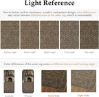 2x3 Brown Linen Look Washable Area Rug - Image 9