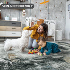 8x10 Area Rugs for Living Room Washable Bedroom Dining Room Black Gold | Modern - Image 8