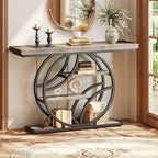 Huuger 47.2 Inch Entryway Table, Industrial Console Sofa Table - Image 3